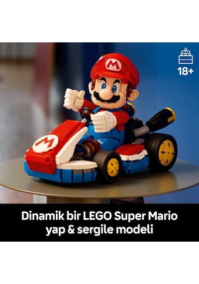 LEGO® Super Mario™: Mario Kart™  Mario ve Standard Kart 72037 - Yetişkinler için Koleksiyonluk Yaratıcı Sergileme Modeli Yapım Seti (1972P)