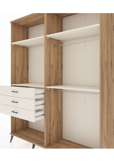 Hyperion Gardrop 4 Raflı 3 Çekmeceli 2 Askılı 176x44x221 Çam-aytaşı Aytaşı Hyperion Gardrop 4 Raflı 3 Çekmeceli 2 Askılı 176x44x221 Çam-aytaşı Aytaşı