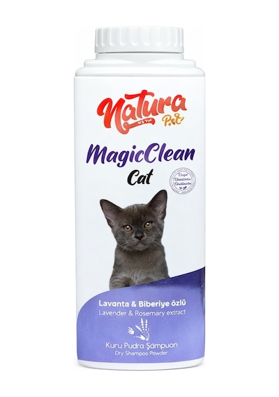 Natura Magicclean Cat Lavanta Ve Biberiye Özlü Kuru Pudra Kedi Şampuanı 150 Gr