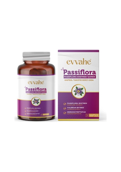 Passiflora Eki İçeren Kapsül Takviye Edici Gıda