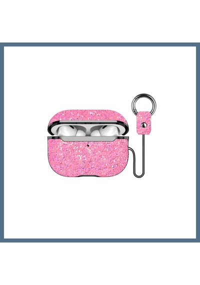 Buradabulabilirsin Onegif Apple Uyumlu AirPods Pro 2 2.nesil Bright Simli Apple Uyumlu AirPods Kapak - Pembe Bbz