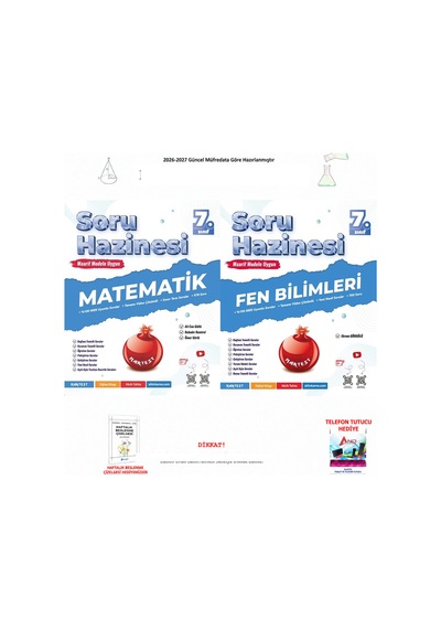 Nartest 7. Sınıf Matematik Fen Soru Bankası 2 Kitap Seti