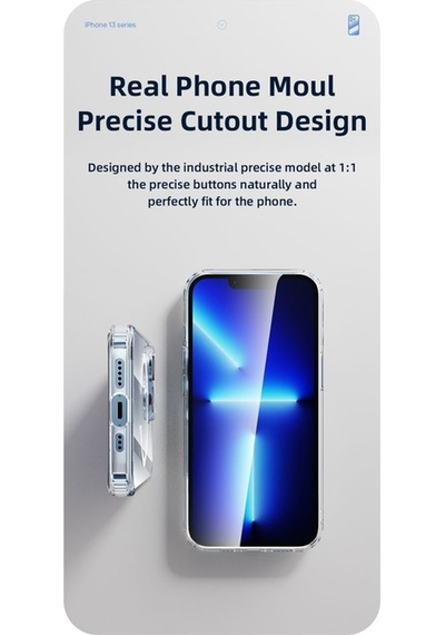 Rock Apple Uyumlu iPhone 13 Pro Kılıf Pure Serisi Magsafe Silikon - Şeffaf Şeffaf