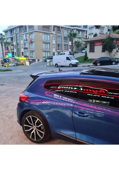 Vw Scirocco Spoiler Piano Black, Makyajlı Kasa, 2015 2017 Plastik