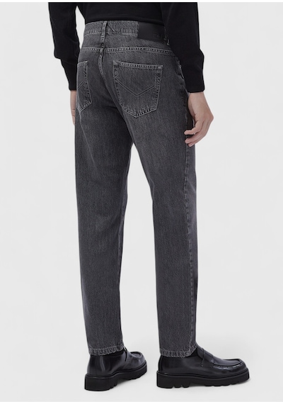 Ramsey Koyu Gri Düz Regular Fit Denim %100 Pamuk Pantolon
