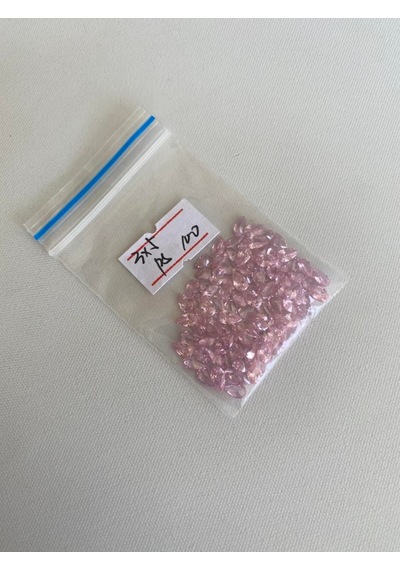 Armut Kesim Sentetik Taş 3x5mm 100 Adet Açık Pembe