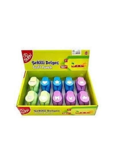 Bu-bu Şekilli Delgeç 10'lu Paket Çok Renkli