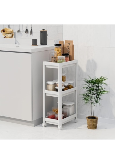 Deconox Peggy 3 Katlı Tekerlekli Raf Ünitesi - 36x71x23 Cm Dar Alan Düzenleyici - Mutfak Ve Banyo İçin Aletsiz Kuru Diğer Deconox Peggy 3 Katlı Tekerlekli Raf Ünitesi - 36x71x23 Cm Dar Alan Düzenleyici - Mutfak Ve Banyo İçin Aletsiz Kuru Diğer