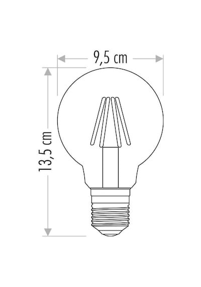 Ct-4354 9w/3000k Edison G95 Glop Uzun Fılament Led Ampul Günışığı-6adet Cata