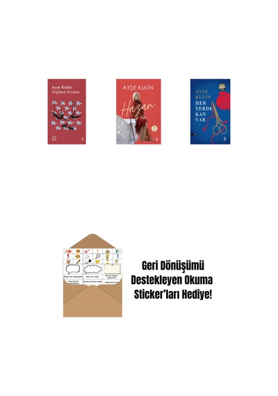 Everest Açıkhava 19 - Doğdum. Kızdım + Hazan + Her Yerde Kan Var Midi Boy + Okuma Sticker'ları