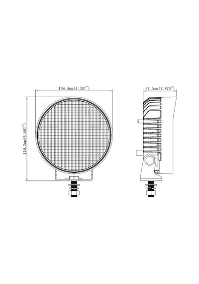 16w Yuvarlak 9 Ledli Kombo Sis Farı Off Road Çalışma Tekne Lambas