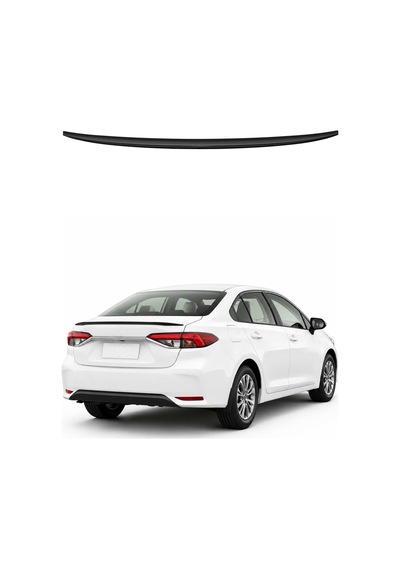 Toyota Corolla 2019-2024 Arası Uyumlu Araca Özel Bagaj Spoileri Piano Siyah 1 Parça
