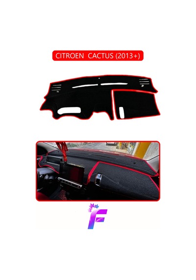 Cıtroen Cactus 2013+ Uyumlu Torpido Örtüsü Hızlı Montaj Kaymaz Tasarım Tam Uyum D81