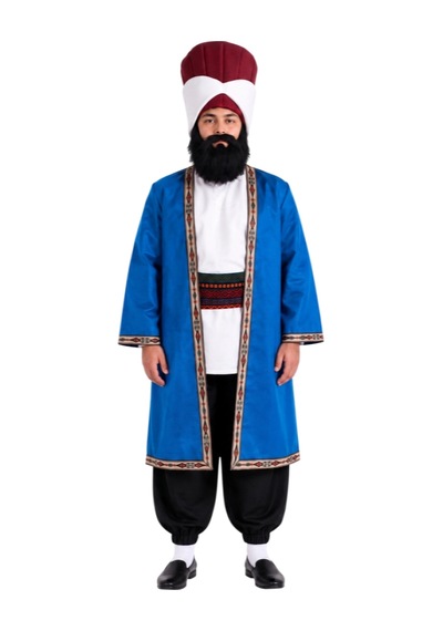 Evliya Çelebi Kostümü Yetişkin Mavi