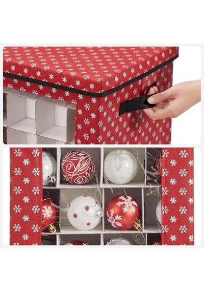 Saklama Kutuları, 3'lü Set, Katlanır Kutular, Kutu Başına 64 Küçük Bölme, Esnek Ayırma Duvarları, 30,5 X 30,5 Diğer