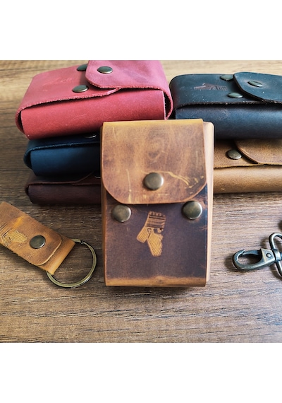 Sumerian Leather Craft Klasik Deri Sigara Kılıfı Cat Sarısı