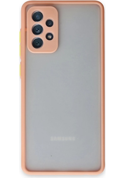 Newface - 316 - Samsung Galaxy A72 Kılıf Montreal Silikon Kapak - Edntrend - - Pembe
