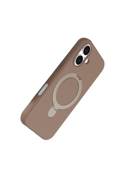 İphone 17 Regal Magsafe Standlı Kapak - Çöl Titanyum
