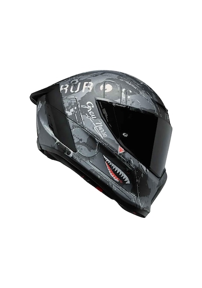 Ruroc Eox Squadron Kapalı Kask Siyah - Gri