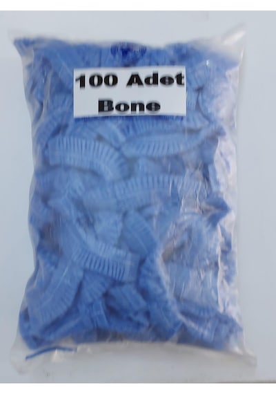 Renktaş Mavi Tela Tek Kullanımlık Bone 100 Lü 100 Lü Mavi Tela Çok Renkli