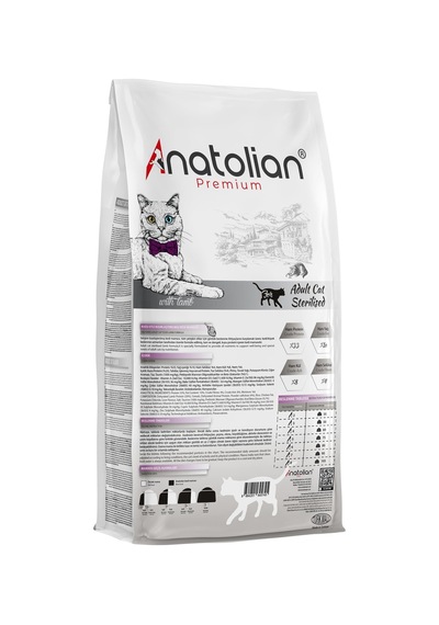 Anatolian Premium Sterilised Kuzulu Kısırlaştırılmış Yetişkin Kedi Maması 2 x 2 KG