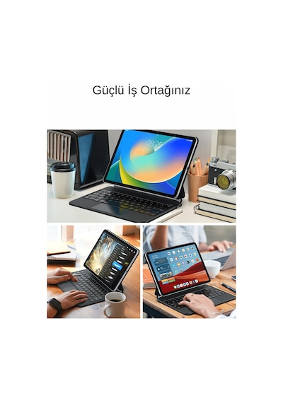 Apple Uyumlu iPad 10. Nesil  Magic Style Manyetik Yapışmalı Klavyeli Kılıf Diğer
