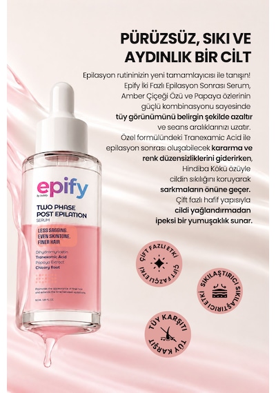 Epify Çift Fazlı Tüy Azaltıcı Serum