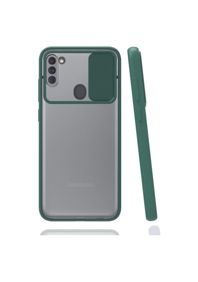 Samsung Uyumlu Galaxy A11 Kilif Palm Kamera Koruma Kapakli Silikon 474024501