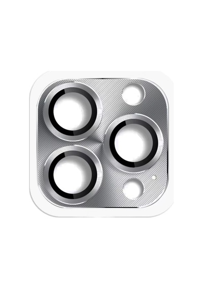 Apple İphone 16 Pro Max Uyumlu Pers Alüminyum Kamera Lens - Gri