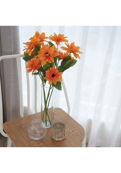 Ikea Smycka Yapay Çiçek, Turuncu, 55 Cm, Güneş Şapkası