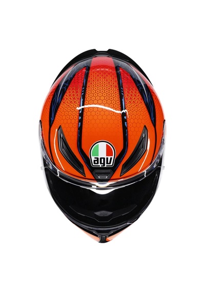Agv Kask K1 S Speedarmor Black Orange Blue Siyah