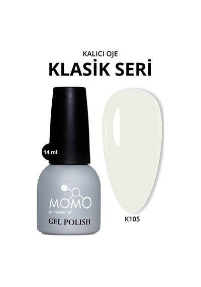 Momo Professional Kalıcı Oje K105 Kırık Beyaz 14 Ml