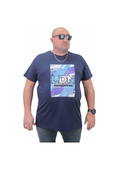 Moc Grande Mocgrande Erkek Büyük Beden Sıfır Yaka Tişört Ldn 23183 Indigo İndigo
