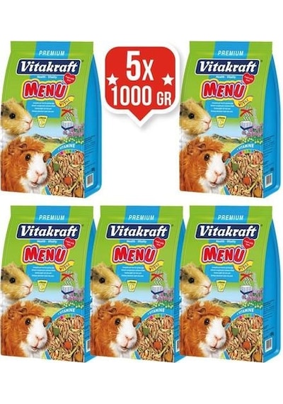 Vitakraft Menü Vital Premium Ginepig Yemi 1 Kg x 5 Adet
