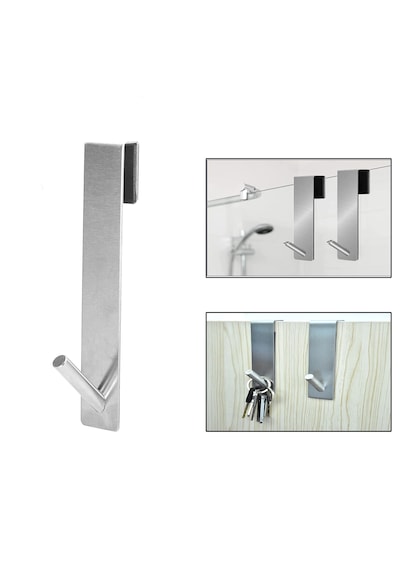 Metal Banyo Duşakabin İçin Dikey Askılık-al4836 1 Adet Gümüş