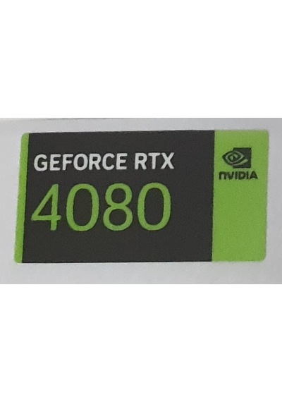 Nvidia Geforce Rtx 4080 Sticker Yatay Etiket D162