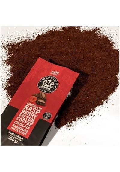 Oze Çikolata Frambuaz Aromalı Filtre Kahve 2 x 250 G Makine Kağıt Filtre Metal Filtre