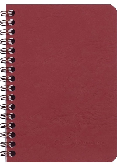 Clairefontaine Age Bag Wirebound 9x14 Çizgili Defter Bordo 785962c
