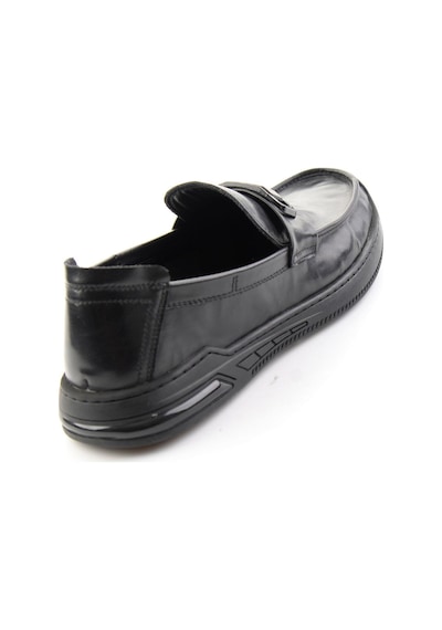 Bambi Siyah Hakiki Deri Erkek Loafer Ayakkabı E01185590203