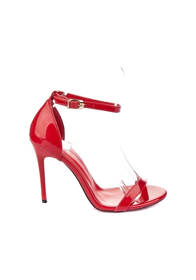 Fox Shoes Kırmızı Rugan Kadın Topuklu Ayakkabı 7749112608