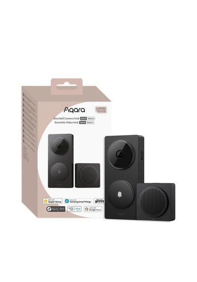 Aqara Akıllı Görüntülü Kapı Zili Hub G410 Siyah Ch-c09d-s Apple Home Destekli -