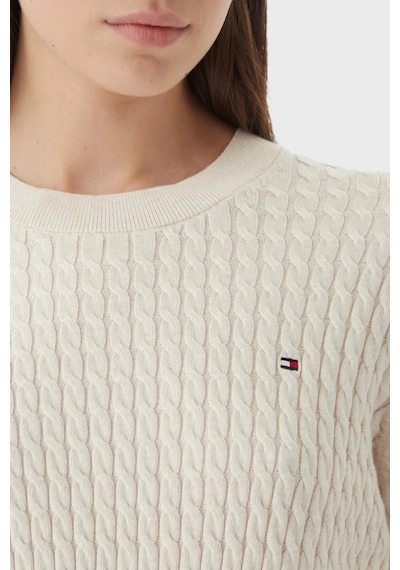 Tommy Hilfiger % 100 Pamuk Regular Fit Bisiklet Yaka Örgü Kazak Kadın Kazak Ww0ww44993 0f5 Bej Tommy Hilfiger % 100 Pamuk Regular Fit Bisiklet Yaka Örgü Kazak Kadın Kazak Ww0ww44993 0f5 Bej