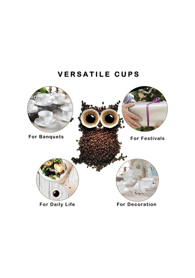 Yeni Bone China Modern Zarif Tasarım Espresso Kahve Fincanları Ve Tabakları Seti 6'li 80 Ml 3 Oz Küçük Beyaz Mini Bardak Seti Altın Kenar Saplı Çok Renkli