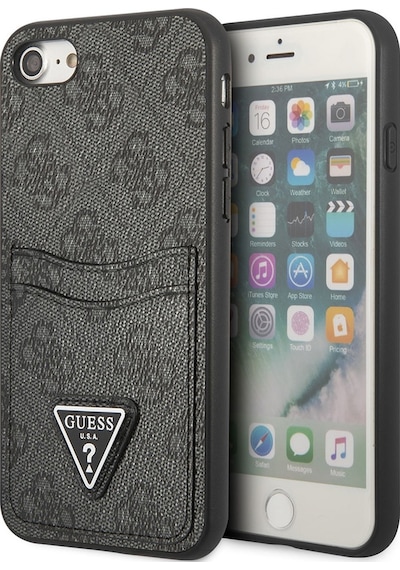 Apple Uyumlu iPhone 7 Kılıf Guess Çift Kart Bölmeli Kapak