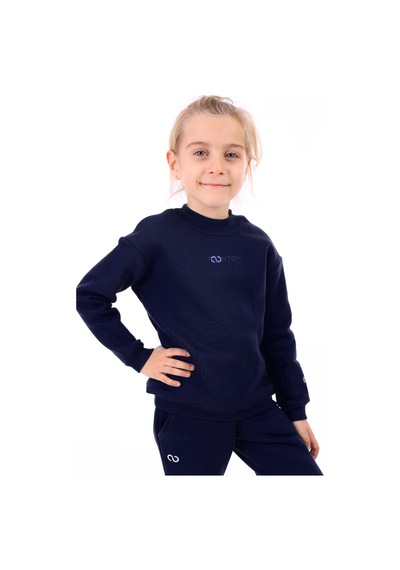 Toontoy Kız Çocuk Relax Fit Bisiklet Yaka Hafif Düşük Omuz Nakış Baskılı Sweatshirt - 3 İplik Şardonlu Lacivert Toontoy Kız Çocuk Relax Fit Bisiklet Yaka Hafif Düşük Omuz Nakış Baskılı Sweatshirt - 3 İplik Şardonlu Lacivert