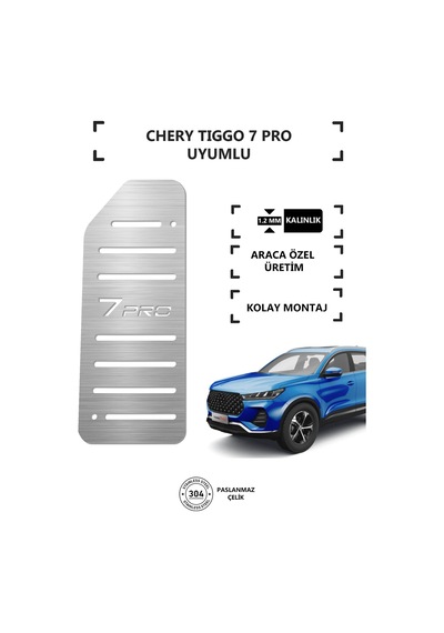 Chery Tıggo 7 Ayak Dinlendirme Pedalı Krom Ayak Dayama Pedalı