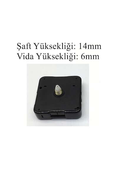 Duvar Saati Mekanizması Akrep Yelkovan Saniye Motor Sessiz Akar (360375864) Altın