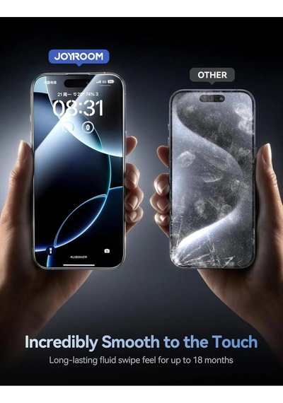 Joyroom Apple iPhone Uyumlu  17 Pro Max Reinforced Hardness Cam Ekran Koruyucu