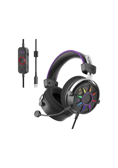 Fifine Ampligame H19 Mikrofonlu 7.1 Rgb Oyuncu Kulaklığı