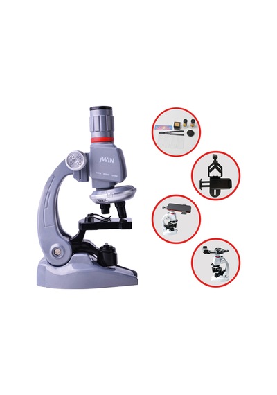 Jwin Jm-452m Mobil Uyumlu Mikroskop Seti - Gri